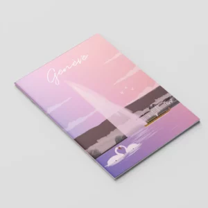 Carnet A5 jet d'eau de Genève