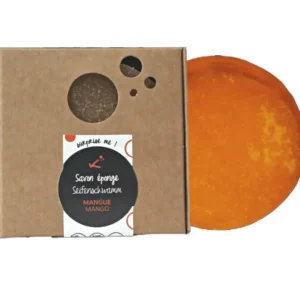 Savon éponge mangue