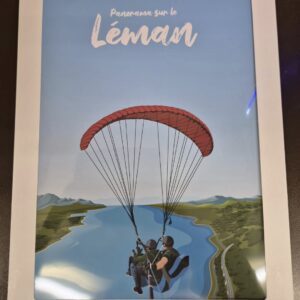 Carte postale / affiche panorama sur lac léman