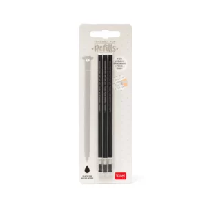 Set de 3 Recharges pour Stylo à Encre Gel Effaçable - Encre noire - Erasable Pen