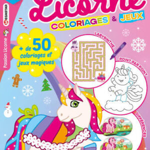 Passion licorne Coloriages et jeux 4 à 6 ans
