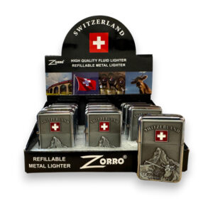 BRIQUET ZORRO METAL 3D SWITZERLAND BRIQUET