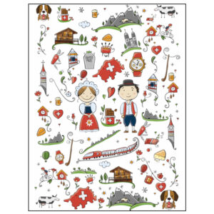 LINGE DE CUISINE HAPPY SWISS 50 x 70cm CUISINE